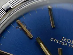 1966 Rolex Oyster Perpetual Chronometer Blue sunburst Sigma dial ref 1007 1570