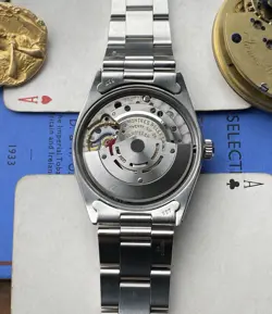 1966 Rolex Oyster Perpetual Chronometer Blue sunburst Sigma dial ref 1007 1570