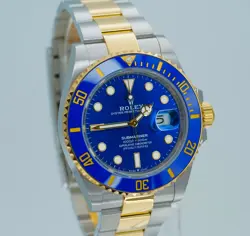 2025 ROLEX SUBMARINER DATE 126613LB 41MM TWO TONE BLUE AND GOLD BOXES/PAPERS!