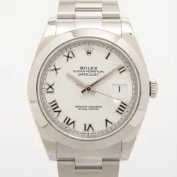 ROLEX DATEJUST 126300 SS SS AT WHITE DIAL OYSTER BRACELET