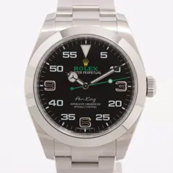 ROLEX AIR-KING 116900 SS SS AT BLACK DIAL 1 EXTRA LINK