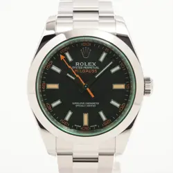 ROLEX MILGAUSS 116400GV SS SS AT BLACK DIAL 1 EXTRA LINK