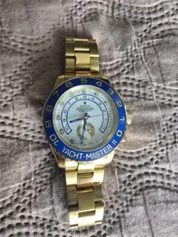 ROLEX YACHT-MASTER 116688 GOLD OYSTER BRACELET WITH GOLD BEZEL