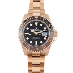 ROLEX 126715CHNR GMT-MASTER II EVEROSE GOLD ROOTBEER 40MM 2022 BOX & PAPERS
