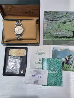 ROLEX DATEJUST 16220 1989 COMPLETE FULL SET