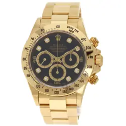 ROLEX COSMOGRAPH DAYTONA 8P DIAMOND WATCHES 16528G K18 YELLOW GOLD/18K YELLO...