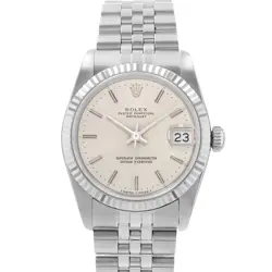 ROLEX DATEJUST 31 68274 SILVER DIAL STEEL JUBILEE FLUTED LADIES WATCH