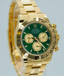 2025 ROLEX DAYTONA JOHN MAYER YELLOW GOLD GREEN DIAL BOXES/PAPERS!