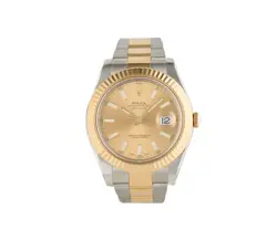 ROLEX DATEJUST II 116333, 41MM, CHAMPAGNE DIAL, TWO TONE MEN’S WATCH