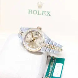 ROLEX 18K HG 26MM CHAMPAGNE BIG DIAMONDS DATEJUST REF: 69173 (U SERIAL)