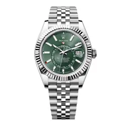 ROLEX SKY-DWELLER 336934 GREEN DIAL MENS WATCH BOX PAPERS