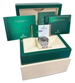 MINT PAPERS Rolex DateJust II 41mm RHODIUM DIAMOND Steel 18K Gold 116334 BOX