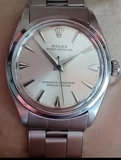 VINTAGE ROLEX 1967 OYSTER PERPETUAL 34MM WATCH
