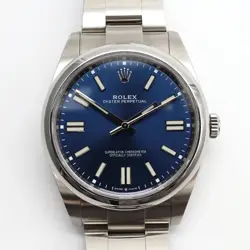2020S MINT ROLEX 124300 OYSTER PERPETUAL 41MM STEEL BLUE DIAL WATCH