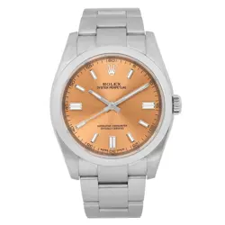 ROLEX OYSTER PERPETUAL 36MM STEEL GRAPE DIAL AUTOMATIC MENS WATCH 116000