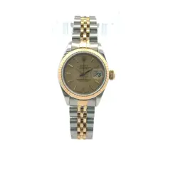 1971 ROLEX DATEJUST #6971 - 26 MM TWO TONE JUBILEE FLUTED BEZEL YELLOW GOLD