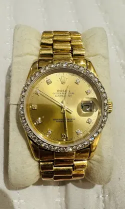 ROLEX DATEJUST 36MM 18K GOLD REF. 16238