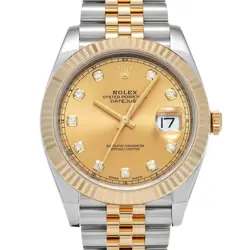 ROLEX DATEJUST 41 126333G CHAMPAGNE/DIAMOND WATCH 668785