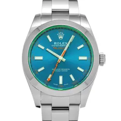 ROLEX MILGAUSS 116400GV Z BLUE WATCH 673756