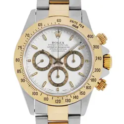ROLEX COSMOGRAPH DAYTONA 16523 WHITE ALL TRITIUM W NUMBER SECOND HAND MENS