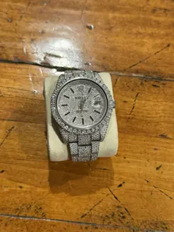 ROLEX MEN'S DATEJUST 41MM 25CT DIAMOND OYSTER STEEL LOCAL APPRAISAL INCLUDED