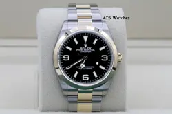BNIB ROLEX 124273 EXPLORER 1 36MM 18K YELLOW GOLD / STAINLESS STEEL BOX & PAPER