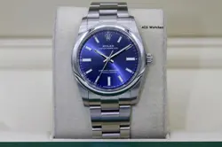 ROLEX 124200 OYSTER PERPETUAL 34 MM BLUE DIAL 2021 BOX & PAPERS