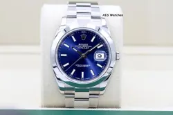 ROLEX DATEJUST 41MM 126300 BLUE STICK DIAL OYSTER BRACELET
