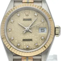 ROLEX DATEJUST LADIES WATCH TORIDOLL 10P DIAMOND COMPUTER DIAL 69179BIC(R) K...