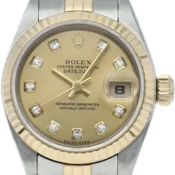 ROLEX DATEJUST LADIES WATCH 10P DIAMOND 79173G(F) K18YG/STAINLESS STEEL WOME...