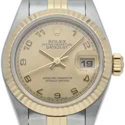 ROLEX DATEJUST LADIES WATCH OVERHAULED 69173(U) K18YG/STAINLESS STEEL WOMENW...