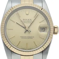 ROLEX DATEJUST BOY'S WATCH 68273(E) K18YG/STAINLESS STEEL UNISEXWATCH CHAMPA...
