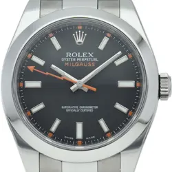 ROLEX MILGAUSS WATCH 116400(V) STAINLESS STEEL MENSWATCH BLACK USED
