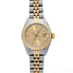 ROLEX DATEJUST 69173 95 SERIES (MANUFACTURED AROUND 1986) CHAMPAGNE LADIES W...