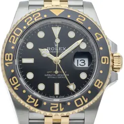 ROLEX GMT MASTER II WATCH JUBILEE WITH QR CODE STICKER 126713GRNR K18YG/STAI...