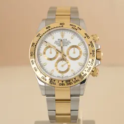 ROLEX DAYTONA WATCH WHITE DIAL 2019 BOX PAPERS REFERENCE:116503