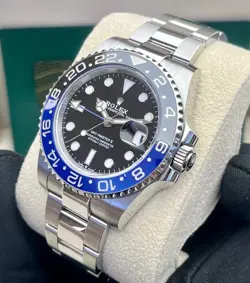 AUTHENTIC✧ROLEX✧WATCH✧GMT MASTER II BATMAN JUBILEE BLACK BLUE STEEL 126710BLNR