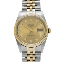 ROLEX DATEJUST DIAMOND 16233G Y(2002) DIAMOND MEN'S AUTOMATIC #GZ107
