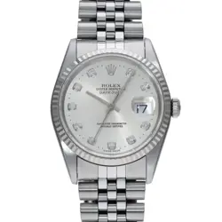 ROLEX DATEJUST DIAMOND 16234G W(1995) DIAMOND MEN'S AUTOMATIC #GZ115