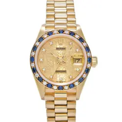 ROLEX DATEJUST DIAMOND/SAPPHIRE 69198SA L(1989) LADIES AUTOMATIC #GZ034