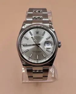 ROLEX DATEJUST 126200 SILVER DIAL W/ BOX & PAPERS