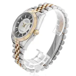 ROLEX DATEJUST 116233 BLACK X SILVER BAR D 664554