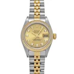 ROLEX DATEJUST 79173G CHAMPAGNE/DIAMOND WATCH 674210