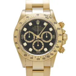 ROLEX COSMOGRAPH DAYTONA 16528G BLACK/DIAMOND WATCH 672628