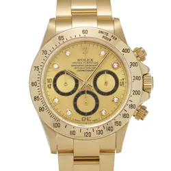 ROLEX COSMOGRAPH DAYTONA 16528G CHAMPAGNE/DIAMOND WATCH 674875