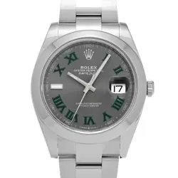 ROLEX DATEJUST 41 126300 SLATE GRAY WATCH 669941