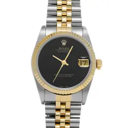 ROLEX DATEJUST 68273 BLACK WATCH 674883