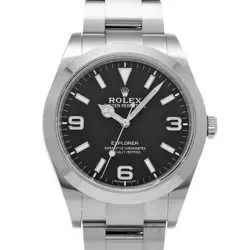 ROLEX EXPLORER 214270 BLACK WATCH 674853