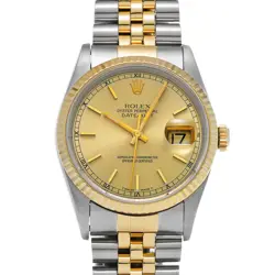 ROLEX DATEJUST 16233 CHAMPAGNE WATCH 673306