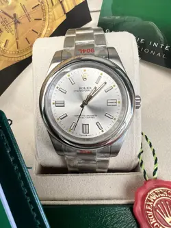 ROLEX OYSTER PERPETUAL  - BOX & PAPERS, UNWORN.